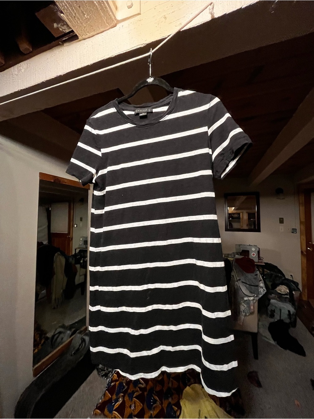 Sanctuary Black & White Striped Mini Dress